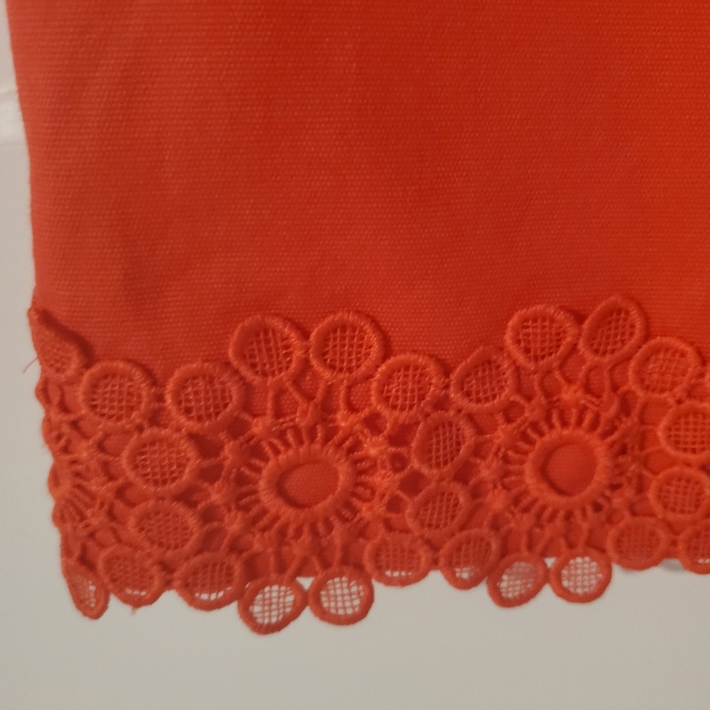 Talbots Red Skirt Embellishments Size 10